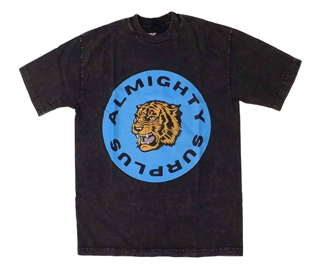 Black Mineral Wash Logo T-Shirt