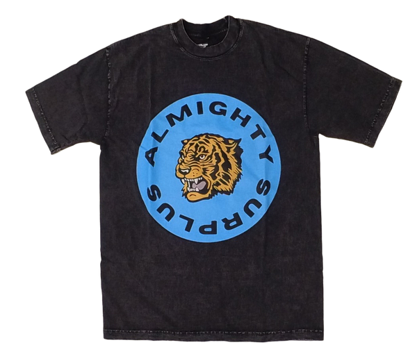Black Mineral Wash Logo T-Shirt