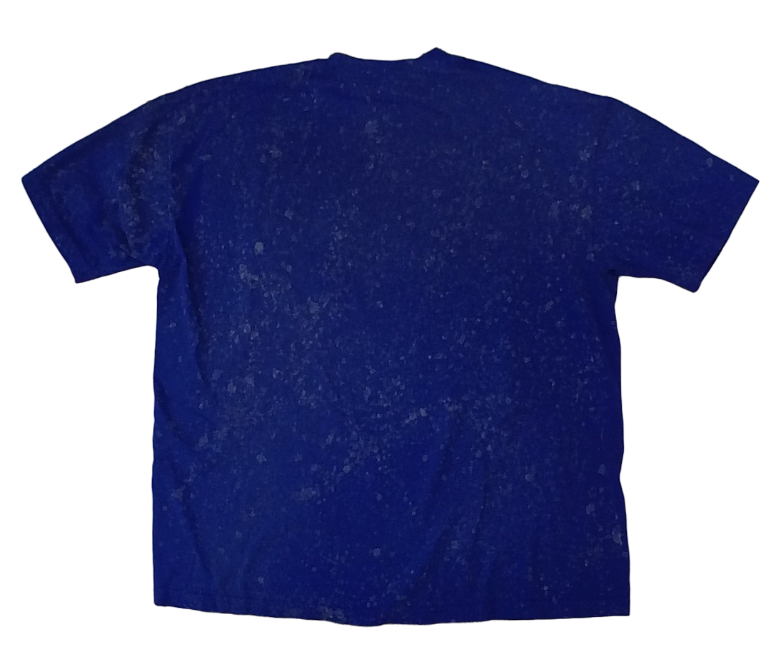 BLACKMAN blue bleach dye shirt
