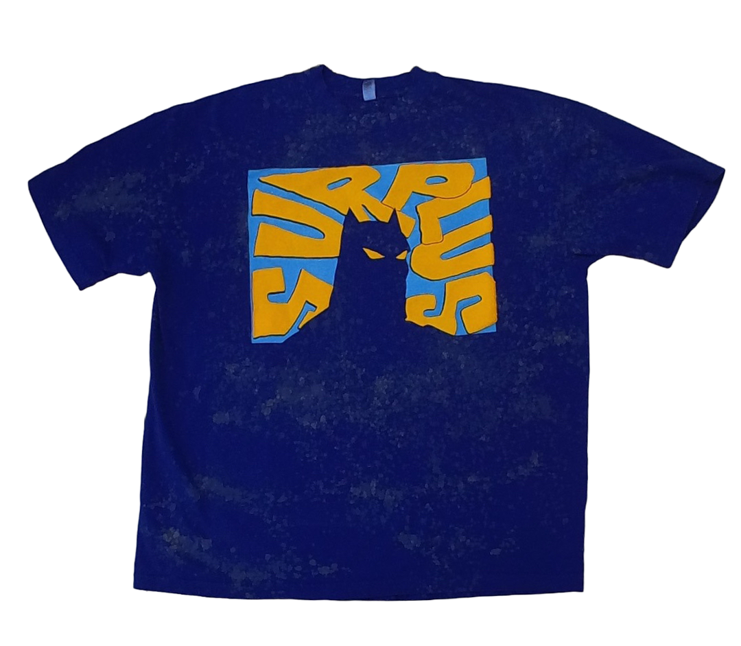 BLACKMAN blue bleach dye shirt