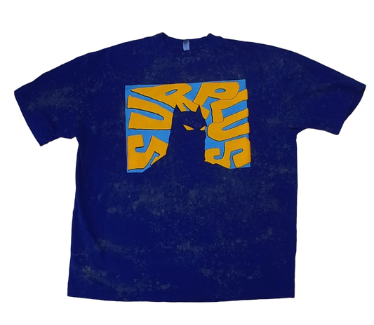 BLACKMAN blue bleach dye shirt