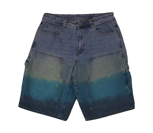 Size 32 x 12 dip dye jean shorts 1/1