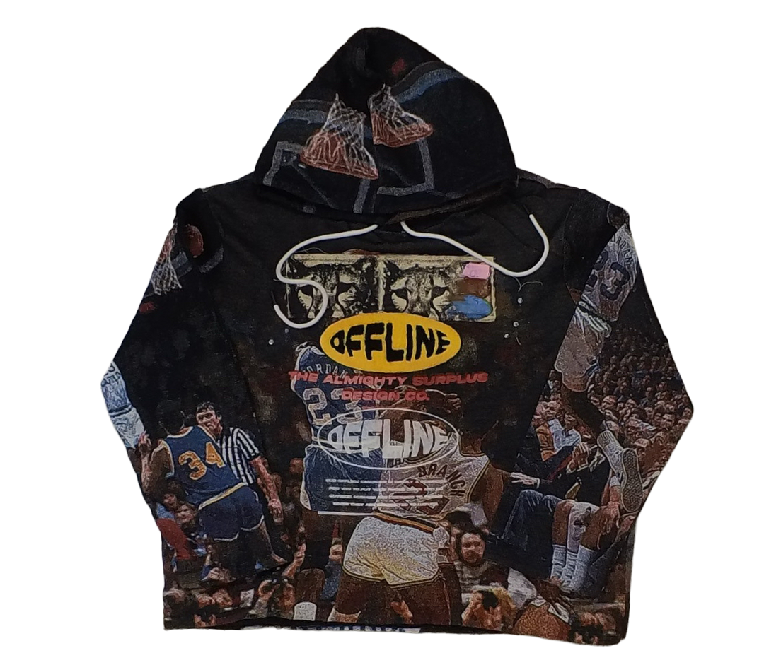 Mike JAWDIN tapestry style hoodie 1/1
