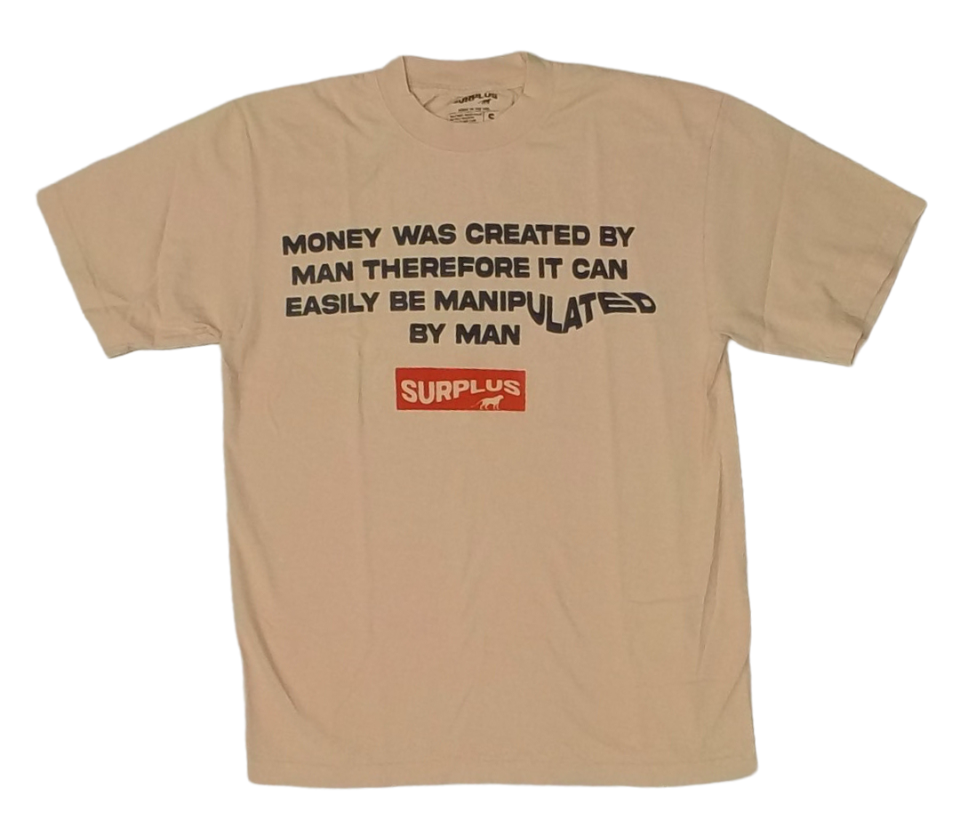 Tan moneyman t-shirt