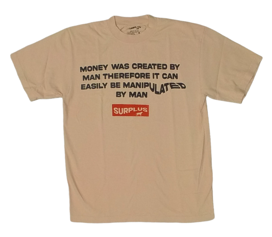 Tan moneyman t-shirt