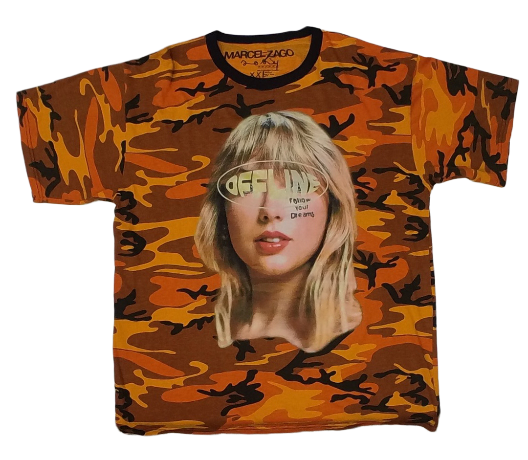 T Swift orange camo t shirt 1/1
