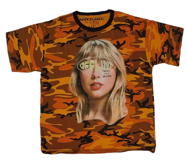 T Swift orange camo t shirt 1/1